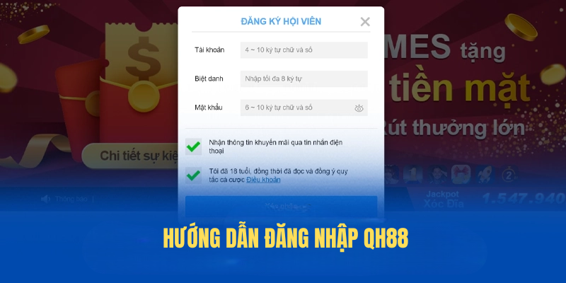 Hướng dẫn chi tiết các bước đăng nhập QH88